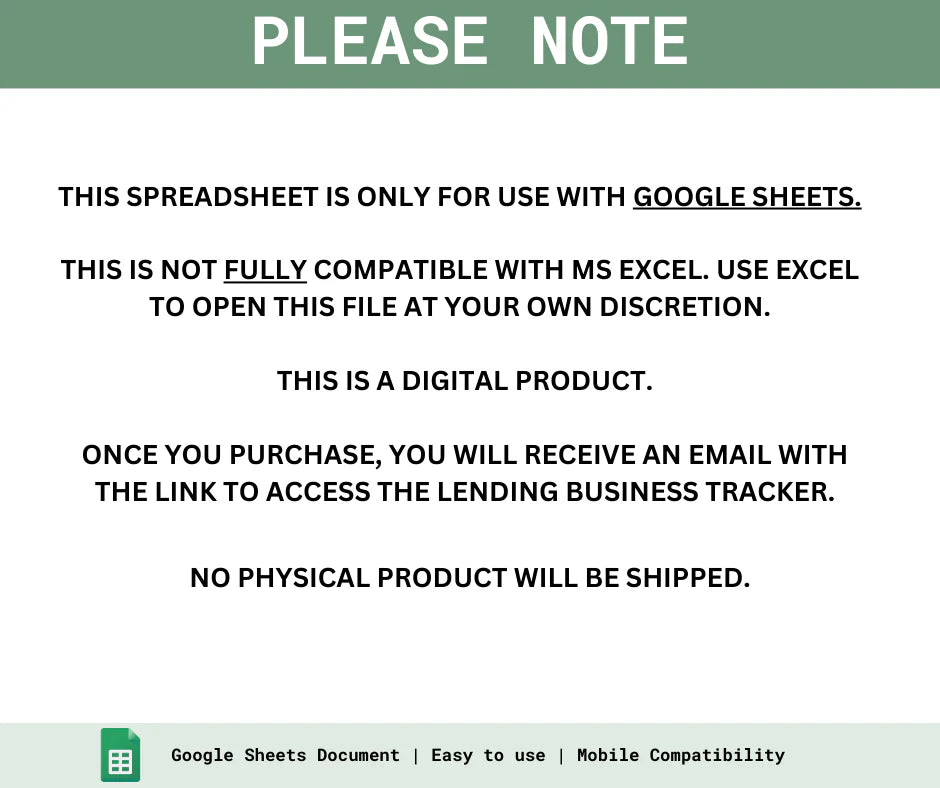 Lending Business Tracker