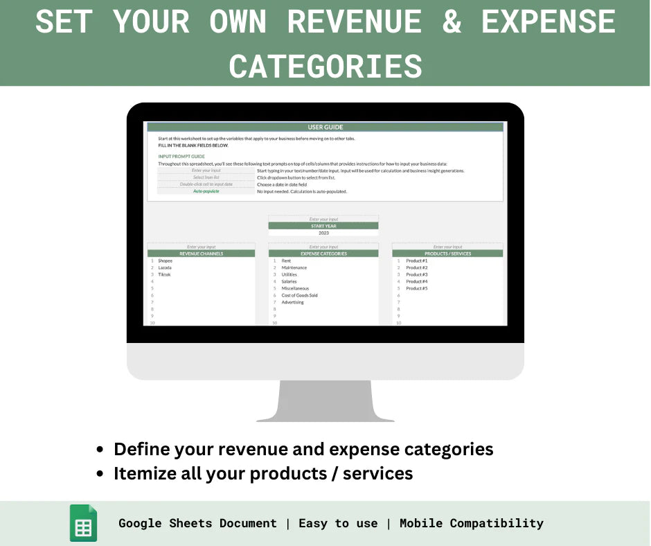 The Ultimate Small Business Profit & Loss Tracker