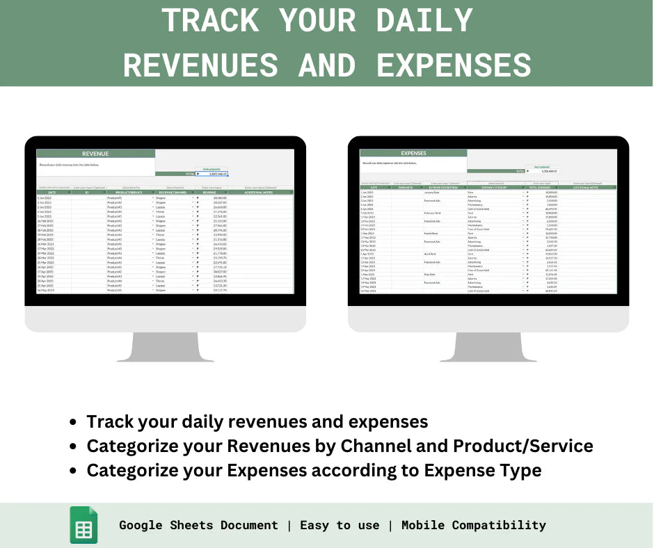 The Ultimate Small Business Profit & Loss Tracker